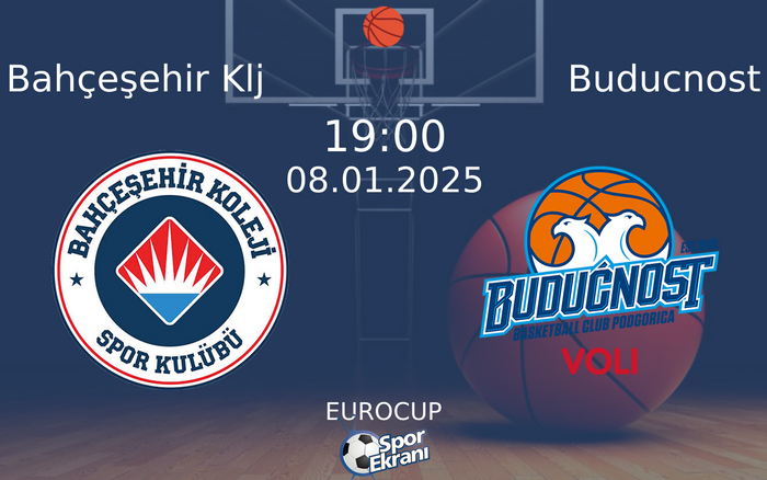 08 Ocak 2025 Bahçeşehir Klj vs Buducnost maçı Hangi Kanalda Saat Kaçta Yayınlanacak? 08 Ocak 2025 Bahçeşehir Klj vs Buducnost maçı Hangi Kanalda Saat Kaçta Yayınlanacak?