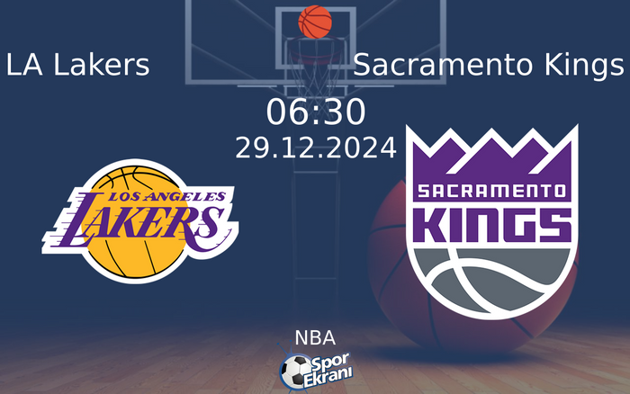 29 Aralık 2024 LA Lakers vs Sacramento Kings maçı Hangi Kanalda Saat Kaçta Yayınlanacak? 29 Aralık 2024 LA Lakers vs Sacramento Kings maçı Hangi Kanalda Saat Kaçta Yayınlanacak?