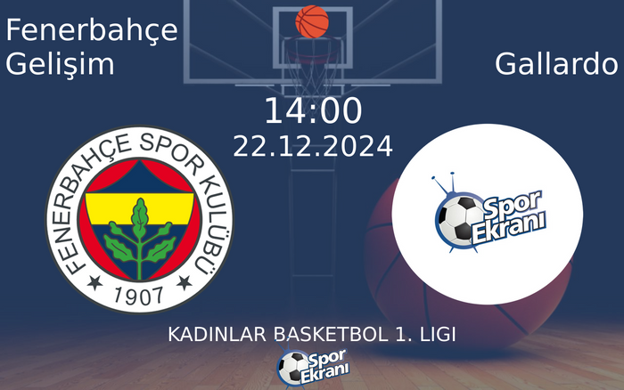 22 Aralık 2024 Fenerbahçe Gelişim vs Gallardo maçı Hangi Kanalda Saat Kaçta Yayınlanacak? 22 Aralık 2024 Fenerbahçe Gelişim vs Gallardo maçı Hangi Kanalda Saat Kaçta Yayınlanacak?