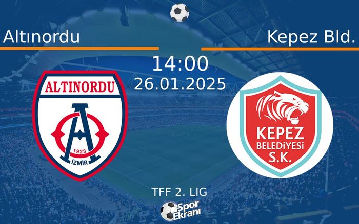 26 Ocak 2025 Altınordu vs Kepez Bld. maçı Hangi Kanalda Saat Kaçta Yayınlanacak? 26 Ocak 2025 Altınordu vs Kepez Bld. maçı Hangi Kanalda Saat Kaçta Yayınlanacak?