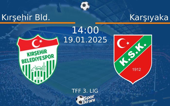 19 Ocak 2025 Kırşehir Bld. vs Karşıyaka maçı Hangi Kanalda Saat Kaçta Yayınlanacak? 19 Ocak 2025 Kırşehir Bld. vs Karşıyaka maçı Hangi Kanalda Saat Kaçta Yayınlanacak?