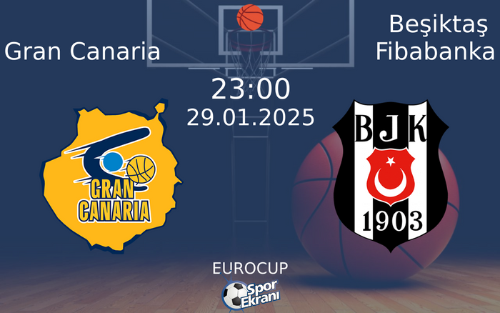 29 Ocak 2025 Gran Canaria vs Beşiktaş Fibabanka maçı Hangi Kanalda Saat Kaçta Yayınlanacak? 29 Ocak 2025 Gran Canaria vs Beşiktaş Fibabanka maçı Hangi Kanalda Saat Kaçta Yayınlanacak?