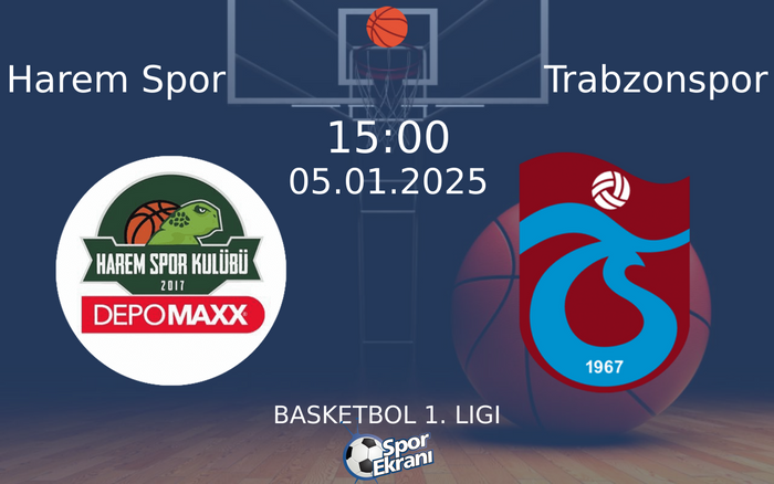 05 Ocak 2025 Harem Spor vs Trabzonspor maçı Hangi Kanalda Saat Kaçta Yayınlanacak? 05 Ocak 2025 Harem Spor vs Trabzonspor maçı Hangi Kanalda Saat Kaçta Yayınlanacak?