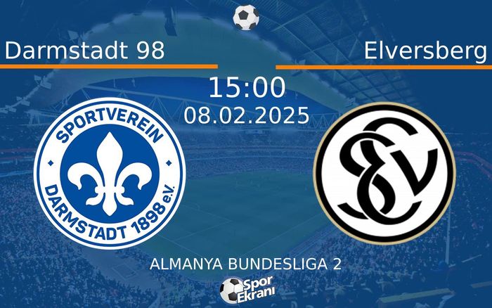 08 Şubat 2025 Darmstadt 98 vs Elversberg maçı Hangi Kanalda Saat Kaçta Yayınlanacak? 08 Şubat 2025 Darmstadt 98 vs Elversberg maçı Hangi Kanalda Saat Kaçta Yayınlanacak?