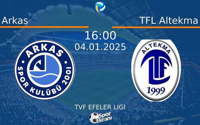 04 Ocak 2025 Arkas vs TFL Altekma maçı Hangi Kanalda Saat Kaçta Yayınlanacak? 04 Ocak 2025 Arkas vs TFL Altekma maçı Hangi Kanalda Saat Kaçta Yayınlanacak?