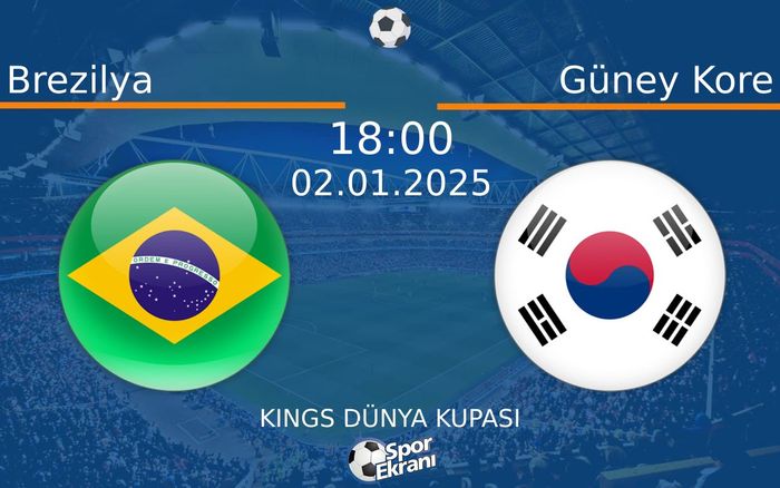 02 Ocak 2025 Brezilya vs Güney Kore maçı Hangi Kanalda Saat Kaçta Yayınlanacak? 02 Ocak 2025 Brezilya vs Güney Kore maçı Hangi Kanalda Saat Kaçta Yayınlanacak?