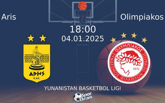 04 Ocak 2025 Aris vs Olimpiakos maçı Hangi Kanalda Saat Kaçta Yayınlanacak? 04 Ocak 2025 Aris vs Olimpiakos maçı Hangi Kanalda Saat Kaçta Yayınlanacak?
