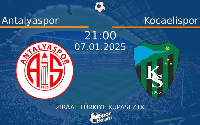 07 Ocak 2025 Antalyaspor vs Kocaelispor maçı Hangi Kanalda Saat Kaçta Yayınlanacak? 07 Ocak 2025 Antalyaspor vs Kocaelispor maçı Hangi Kanalda Saat Kaçta Yayınlanacak?