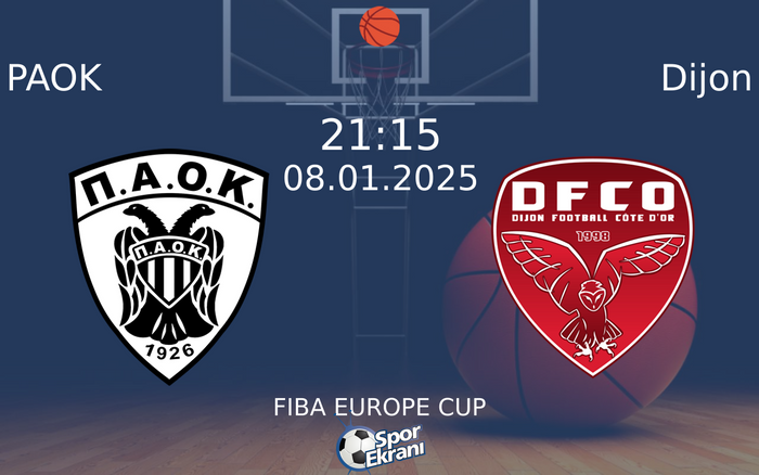 08 Ocak 2025 PAOK vs Dijon maçı Hangi Kanalda Saat Kaçta Yayınlanacak? 08 Ocak 2025 PAOK vs Dijon maçı Hangi Kanalda Saat Kaçta Yayınlanacak?