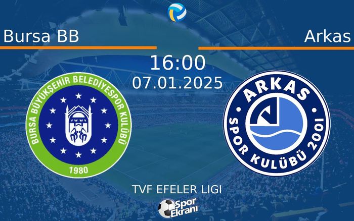 07 Ocak 2025 Bursa BB vs Arkas maçı Hangi Kanalda Saat Kaçta Yayınlanacak? 07 Ocak 2025 Bursa BB vs Arkas maçı Hangi Kanalda Saat Kaçta Yayınlanacak?