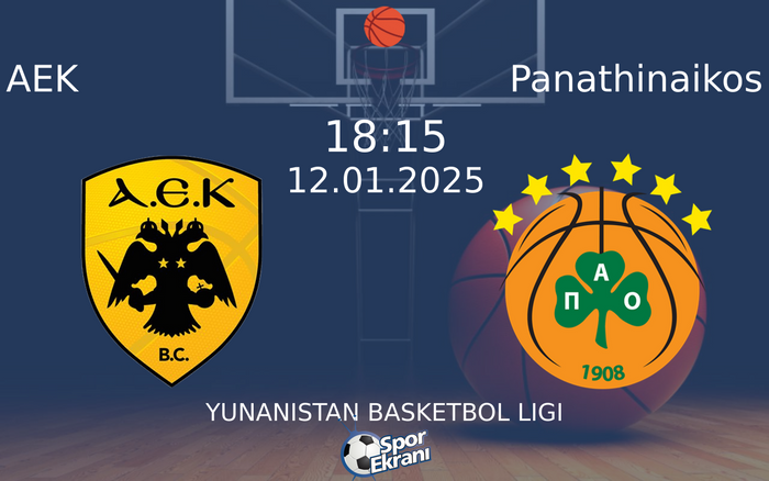 12 Ocak 2025 AEK vs Panathinaikos maçı Hangi Kanalda Saat Kaçta Yayınlanacak? 12 Ocak 2025 AEK vs Panathinaikos maçı Hangi Kanalda Saat Kaçta Yayınlanacak?