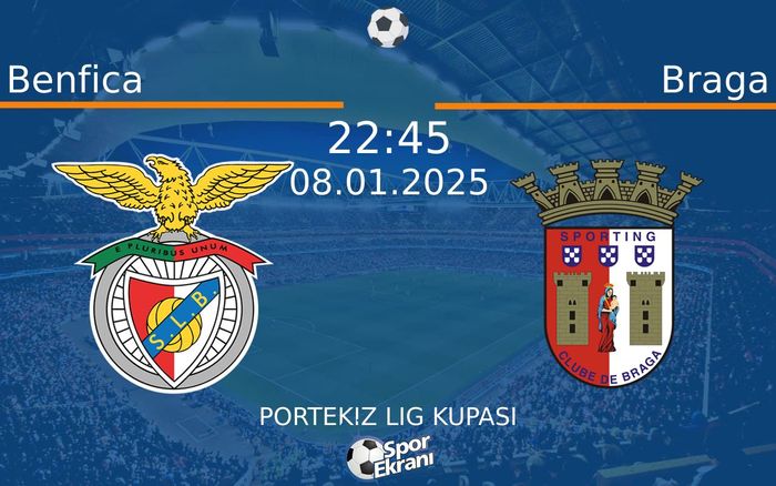 08 Ocak 2025 Benfica vs Braga maçı Hangi Kanalda Saat Kaçta Yayınlanacak? 08 Ocak 2025 Benfica vs Braga maçı Hangi Kanalda Saat Kaçta Yayınlanacak?