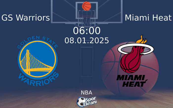 08 Ocak 2025 GS Warriors vs Miami Heat maçı Hangi Kanalda Saat Kaçta Yayınlanacak? 08 Ocak 2025 GS Warriors vs Miami Heat maçı Hangi Kanalda Saat Kaçta Yayınlanacak?