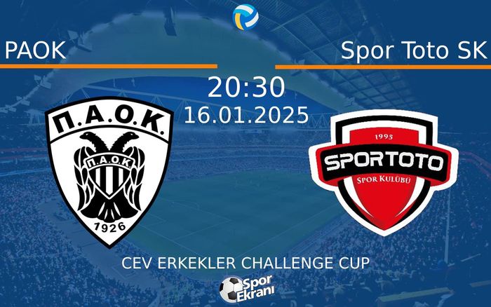 16 Ocak 2025 PAOK vs Spor Toto SK maçı Hangi Kanalda Saat Kaçta Yayınlanacak? 16 Ocak 2025 PAOK vs Spor Toto SK maçı Hangi Kanalda Saat Kaçta Yayınlanacak?