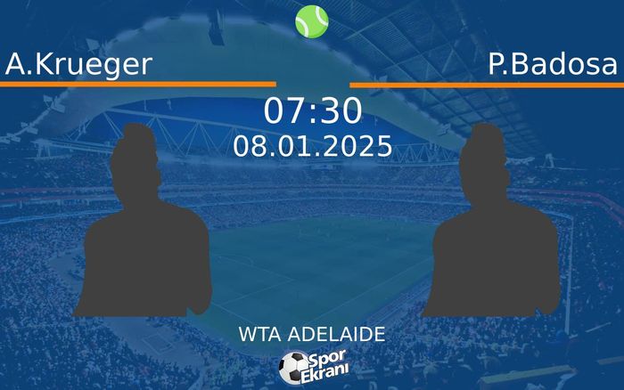 08 Ocak 2025 A.Krueger vs P.Badosa maçı Hangi Kanalda Saat Kaçta Yayınlanacak? 08 Ocak 2025 A.Krueger vs P.Badosa maçı Hangi Kanalda Saat Kaçta Yayınlanacak?