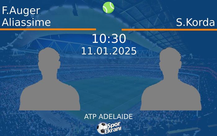 11 Ocak 2025 F.Auger Aliassime vs S.Korda maçı Hangi Kanalda Saat Kaçta Yayınlanacak? 11 Ocak 2025 F.Auger Aliassime vs S.Korda maçı Hangi Kanalda Saat Kaçta Yayınlanacak?