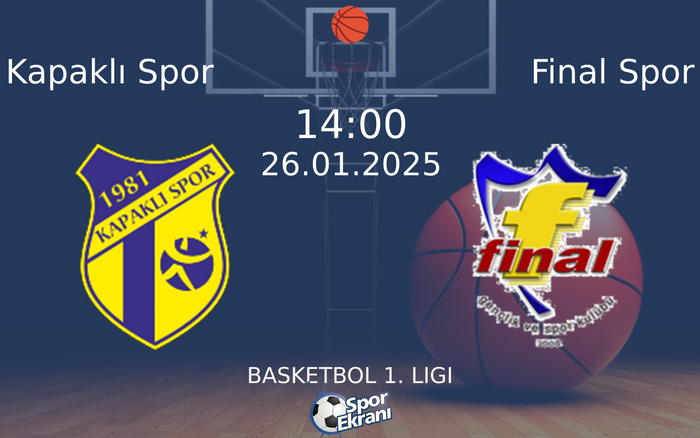 26 Ocak 2025 Kapaklı Spor vs Final Spor maçı Hangi Kanalda Saat Kaçta Yayınlanacak? 26 Ocak 2025 Kapaklı Spor vs Final Spor maçı Hangi Kanalda Saat Kaçta Yayınlanacak?