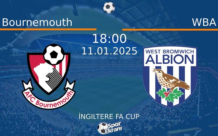 11 Ocak 2025 Bournemouth vs WBA maçı Hangi Kanalda Saat Kaçta Yayınlanacak? 11 Ocak 2025 Bournemouth vs WBA maçı Hangi Kanalda Saat Kaçta Yayınlanacak?