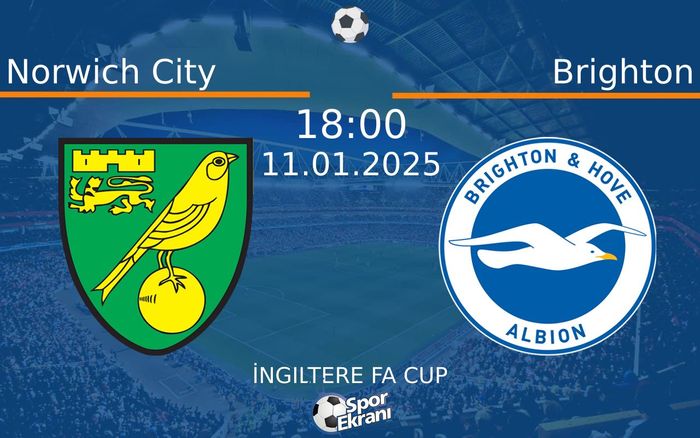 11 Ocak 2025 Norwich City vs Brighton maçı Hangi Kanalda Saat Kaçta Yayınlanacak? 11 Ocak 2025 Norwich City vs Brighton maçı Hangi Kanalda Saat Kaçta Yayınlanacak?
