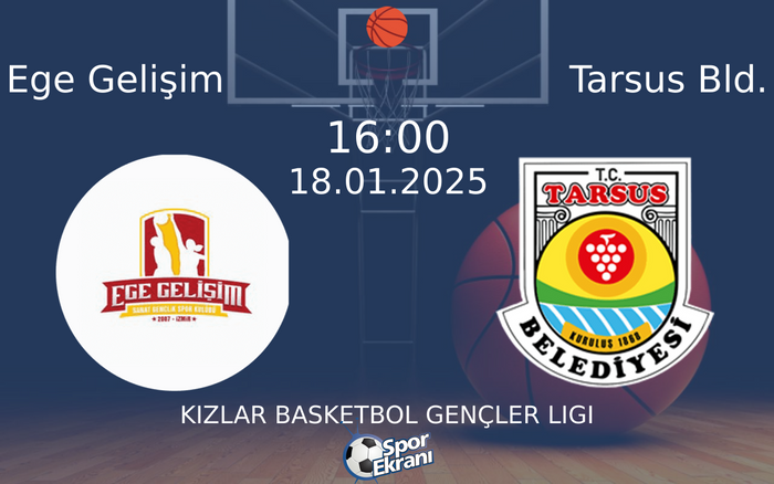 18 Ocak 2025 Ege Gelişim vs Tarsus Bld. maçı Hangi Kanalda Saat Kaçta Yayınlanacak? 18 Ocak 2025 Ege Gelişim vs Tarsus Bld. maçı Hangi Kanalda Saat Kaçta Yayınlanacak?