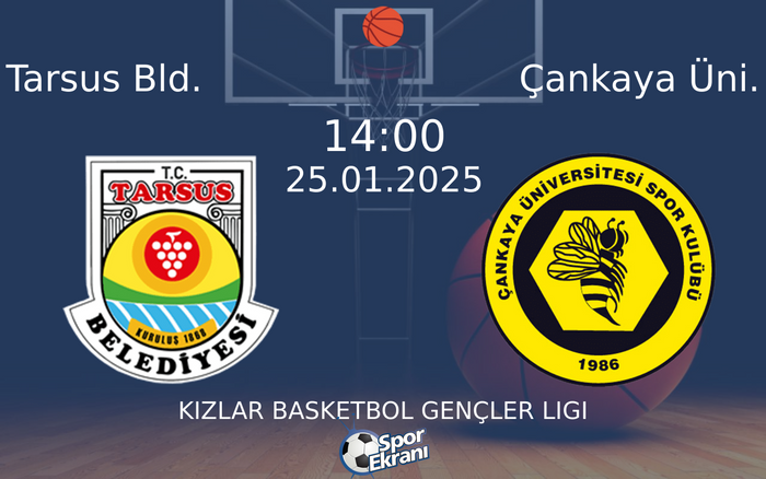25 Ocak 2025 Tarsus Bld. vs Çankaya Üni. maçı Hangi Kanalda Saat Kaçta Yayınlanacak? 25 Ocak 2025 Tarsus Bld. vs Çankaya Üni. maçı Hangi Kanalda Saat Kaçta Yayınlanacak?