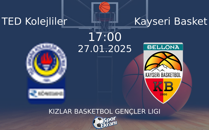 27 Ocak 2025 TED Kolejliler vs Kayseri Basket maçı Hangi Kanalda Saat Kaçta Yayınlanacak? 27 Ocak 2025 TED Kolejliler vs Kayseri Basket maçı Hangi Kanalda Saat Kaçta Yayınlanacak?