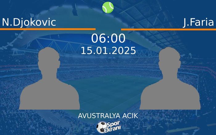 15 Ocak 2025 N.Djokovic vs J.Faria maçı Hangi Kanalda Saat Kaçta Yayınlanacak? 15 Ocak 2025 N.Djokovic vs J.Faria maçı Hangi Kanalda Saat Kaçta Yayınlanacak?