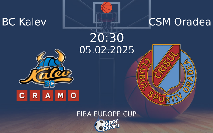 05 Şubat 2025 BC Kalev vs CSM Oradea maçı Hangi Kanalda Saat Kaçta Yayınlanacak? 05 Şubat 2025 BC Kalev vs CSM Oradea maçı Hangi Kanalda Saat Kaçta Yayınlanacak?