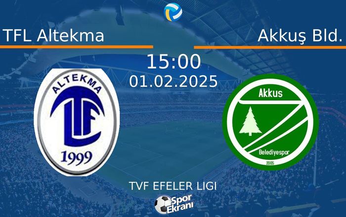 01 Şubat 2025 TFL Altekma vs Akkuş Bld. maçı Hangi Kanalda Saat Kaçta Yayınlanacak? 01 Şubat 2025 TFL Altekma vs Akkuş Bld. maçı Hangi Kanalda Saat Kaçta Yayınlanacak?
