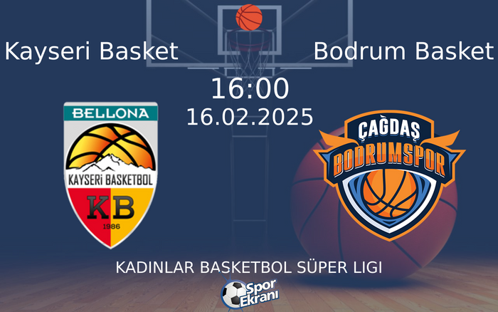 16 Şubat 2025 Kayseri Basket vs Bodrum Basket maçı Hangi Kanalda Saat Kaçta Yayınlanacak? 16 Şubat 2025 Kayseri Basket vs Bodrum Basket maçı Hangi Kanalda Saat Kaçta Yayınlanacak?