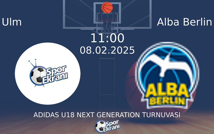 08 Şubat 2025 Ulm vs Alba Berlin maçı Hangi Kanalda Saat Kaçta Yayınlanacak? 08 Şubat 2025 Ulm vs Alba Berlin maçı Hangi Kanalda Saat Kaçta Yayınlanacak?