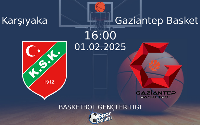 01 Şubat 2025 Karşıyaka vs Gaziantep Basket maçı Hangi Kanalda Saat Kaçta Yayınlanacak? 01 Şubat 2025 Karşıyaka vs Gaziantep Basket maçı Hangi Kanalda Saat Kaçta Yayınlanacak?