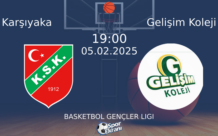 05 Şubat 2025 Karşıyaka vs Gelişim Koleji maçı Hangi Kanalda Saat Kaçta Yayınlanacak? 05 Şubat 2025 Karşıyaka vs Gelişim Koleji maçı Hangi Kanalda Saat Kaçta Yayınlanacak?