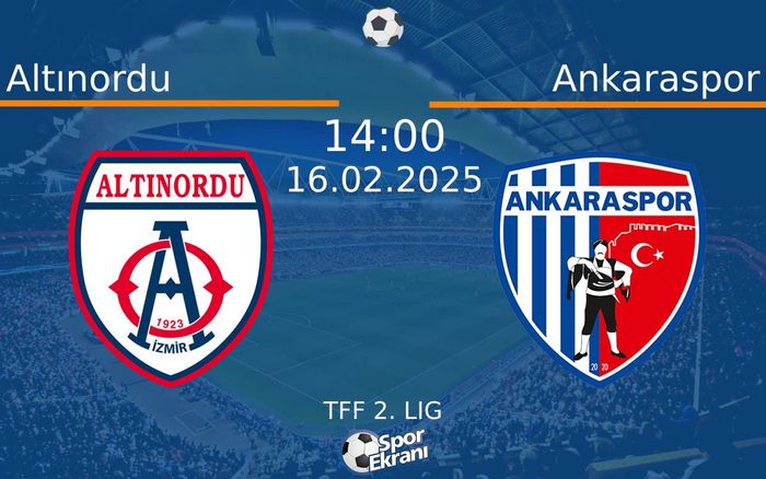 16 Şubat 2025 Altınordu vs Ankaraspor maçı Hangi Kanalda Saat Kaçta Yayınlanacak? 16 Şubat 2025 Altınordu vs Ankaraspor maçı Hangi Kanalda Saat Kaçta Yayınlanacak?