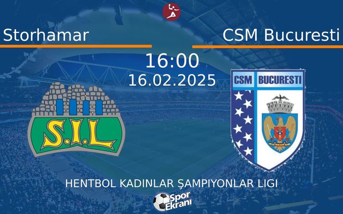16 Şubat 2025 Storhamar vs CSM Bucuresti maçı Hangi Kanalda Saat Kaçta Yayınlanacak? 16 Şubat 2025 Storhamar vs CSM Bucuresti maçı Hangi Kanalda Saat Kaçta Yayınlanacak?