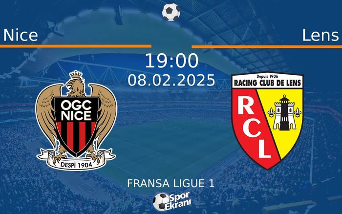 08 Şubat 2025 Nice vs Lens maçı Hangi Kanalda Saat Kaçta Yayınlanacak? 08 Şubat 2025 Nice vs Lens maçı Hangi Kanalda Saat Kaçta Yayınlanacak?
