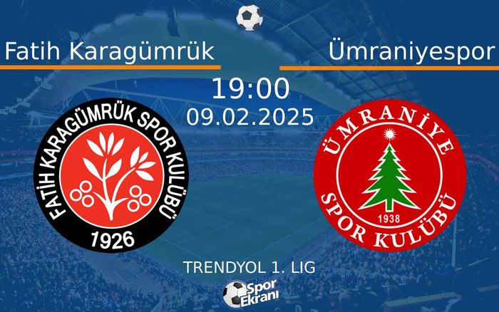 09 Şubat 2025 Fatih Karagümrük vs Ümraniyespor maçı Hangi Kanalda Saat Kaçta Yayınlanacak? 09 Şubat 2025 Fatih Karagümrük vs Ümraniyespor maçı Hangi Kanalda Saat Kaçta Yayınlanacak?