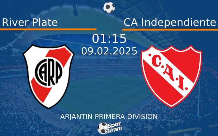 09 Şubat 2025 River Plate vs CA Independiente maçı Hangi Kanalda Saat Kaçta Yayınlanacak? 09 Şubat 2025 River Plate vs CA Independiente maçı Hangi Kanalda Saat Kaçta Yayınlanacak?