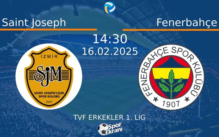 16 Şubat 2025 Saint Joseph vs Fenerbahçe maçı Hangi Kanalda Saat Kaçta Yayınlanacak? 16 Şubat 2025 Saint Joseph vs Fenerbahçe maçı Hangi Kanalda Saat Kaçta Yayınlanacak?