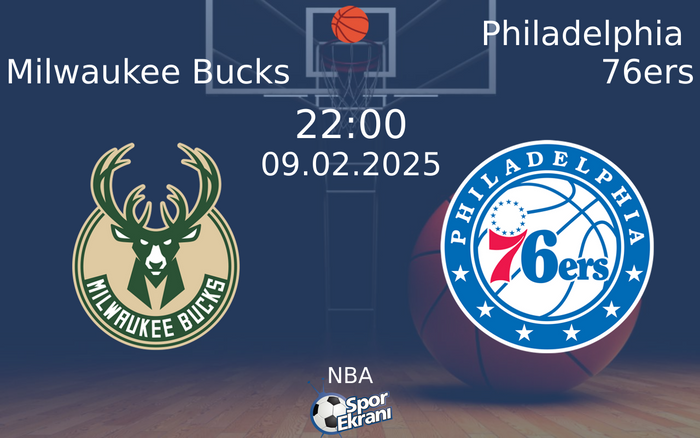 09 Şubat 2025 Milwaukee Bucks vs Philadelphia 76ers maçı Hangi Kanalda Saat Kaçta Yayınlanacak? 09 Şubat 2025 Milwaukee Bucks vs Philadelphia 76ers maçı Hangi Kanalda Saat Kaçta Yayınlanacak?