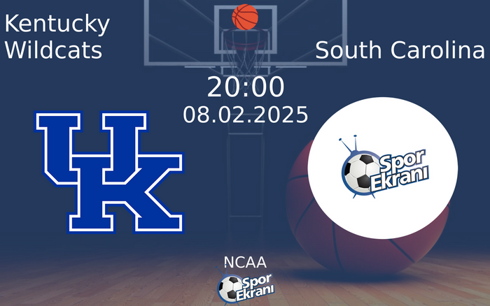 08 Şubat 2025 Kentucky Wildcats vs South Carolina maçı Hangi Kanalda Saat Kaçta Yayınlanacak? 08 Şubat 2025 Kentucky Wildcats vs South Carolina maçı Hangi Kanalda Saat Kaçta Yayınlanacak?