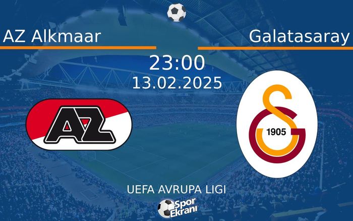 13 Şubat 2025 AZ Alkmaar vs Galatasaray maçı Hangi Kanalda Saat Kaçta Yayınlanacak? 13 Şubat 2025 AZ Alkmaar vs Galatasaray maçı Hangi Kanalda Saat Kaçta Yayınlanacak?