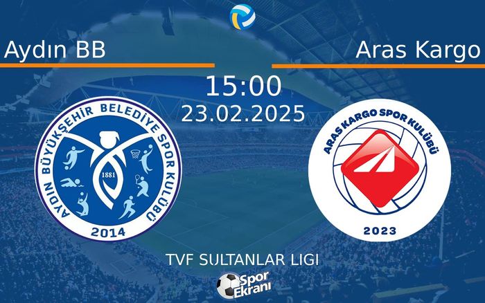 23 Şubat 2025 Aydın BB vs Aras Kargo maçı Hangi Kanalda Saat Kaçta Yayınlanacak? 23 Şubat 2025 Aydın BB vs Aras Kargo maçı Hangi Kanalda Saat Kaçta Yayınlanacak?