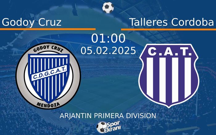 05 Şubat 2025 Godoy Cruz vs Talleres Cordoba maçı Hangi Kanalda Saat Kaçta Yayınlanacak? 05 Şubat 2025 Godoy Cruz vs Talleres Cordoba maçı Hangi Kanalda Saat Kaçta Yayınlanacak?