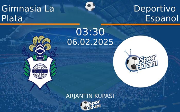 06 Şubat 2025 Gimnasia La Plata vs Deportivo Espanol maçı Hangi Kanalda Saat Kaçta Yayınlanacak? 06 Şubat 2025 Gimnasia La Plata vs Deportivo Espanol maçı Hangi Kanalda Saat Kaçta Yayınlanacak?