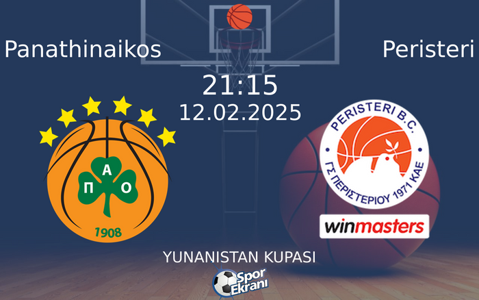 12 Şubat 2025 Panathinaikos vs Peristeri maçı Hangi Kanalda Saat Kaçta Yayınlanacak? 12 Şubat 2025 Panathinaikos vs Peristeri maçı Hangi Kanalda Saat Kaçta Yayınlanacak?