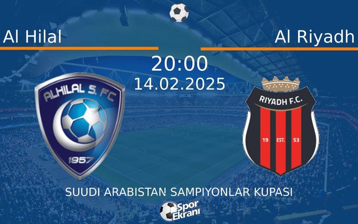14 Şubat 2025 Al Hilal vs Al Riyadh maçı Hangi Kanalda Saat Kaçta Yayınlanacak? 14 Şubat 2025 Al Hilal vs Al Riyadh maçı Hangi Kanalda Saat Kaçta Yayınlanacak?