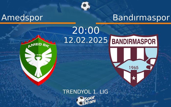 12 Şubat 2025 Amedspor vs Bandırmaspor maçı Hangi Kanalda Saat Kaçta Yayınlanacak? 12 Şubat 2025 Amedspor vs Bandırmaspor maçı Hangi Kanalda Saat Kaçta Yayınlanacak?