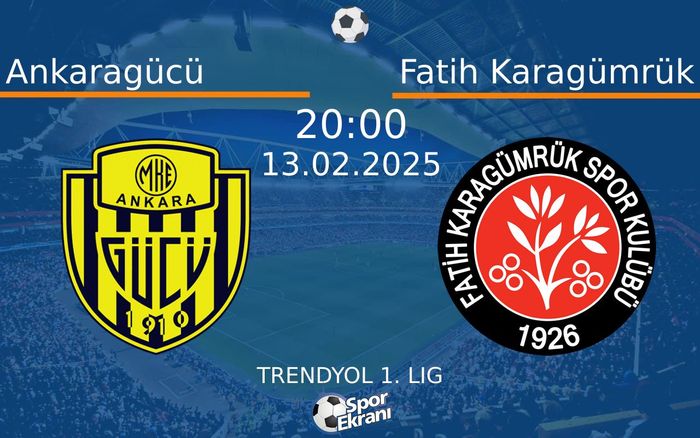 13 Şubat 2025 Ankaragücü vs Fatih Karagümrük maçı Hangi Kanalda Saat Kaçta Yayınlanacak?