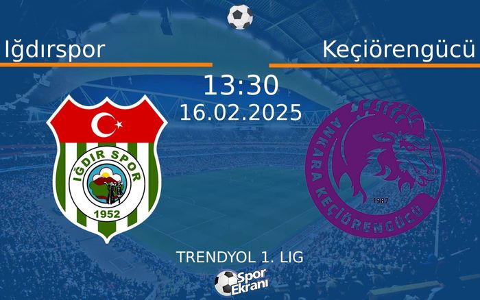 16 Şubat 2025 Iğdırspor vs Keçiörengücü maçı Hangi Kanalda Saat Kaçta Yayınlanacak? 16 Şubat 2025 Iğdırspor vs Keçiörengücü maçı Hangi Kanalda Saat Kaçta Yayınlanacak?